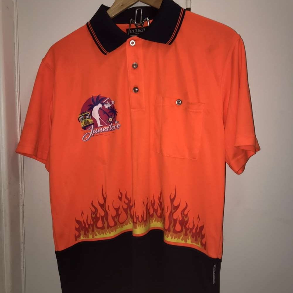RARE EXCLUSIVE Syzmik Men's Orange Polo Shirt